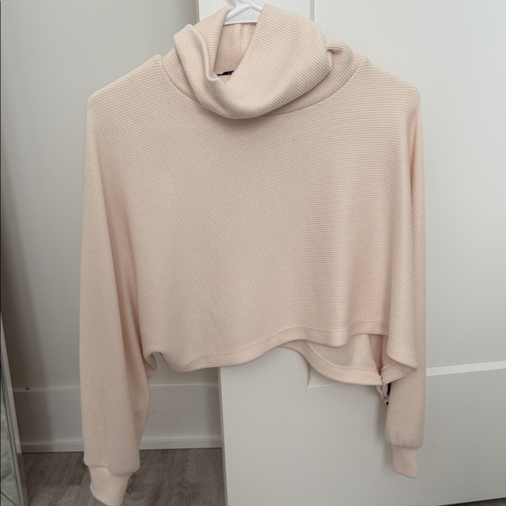 Cream Turtleneck Sweater